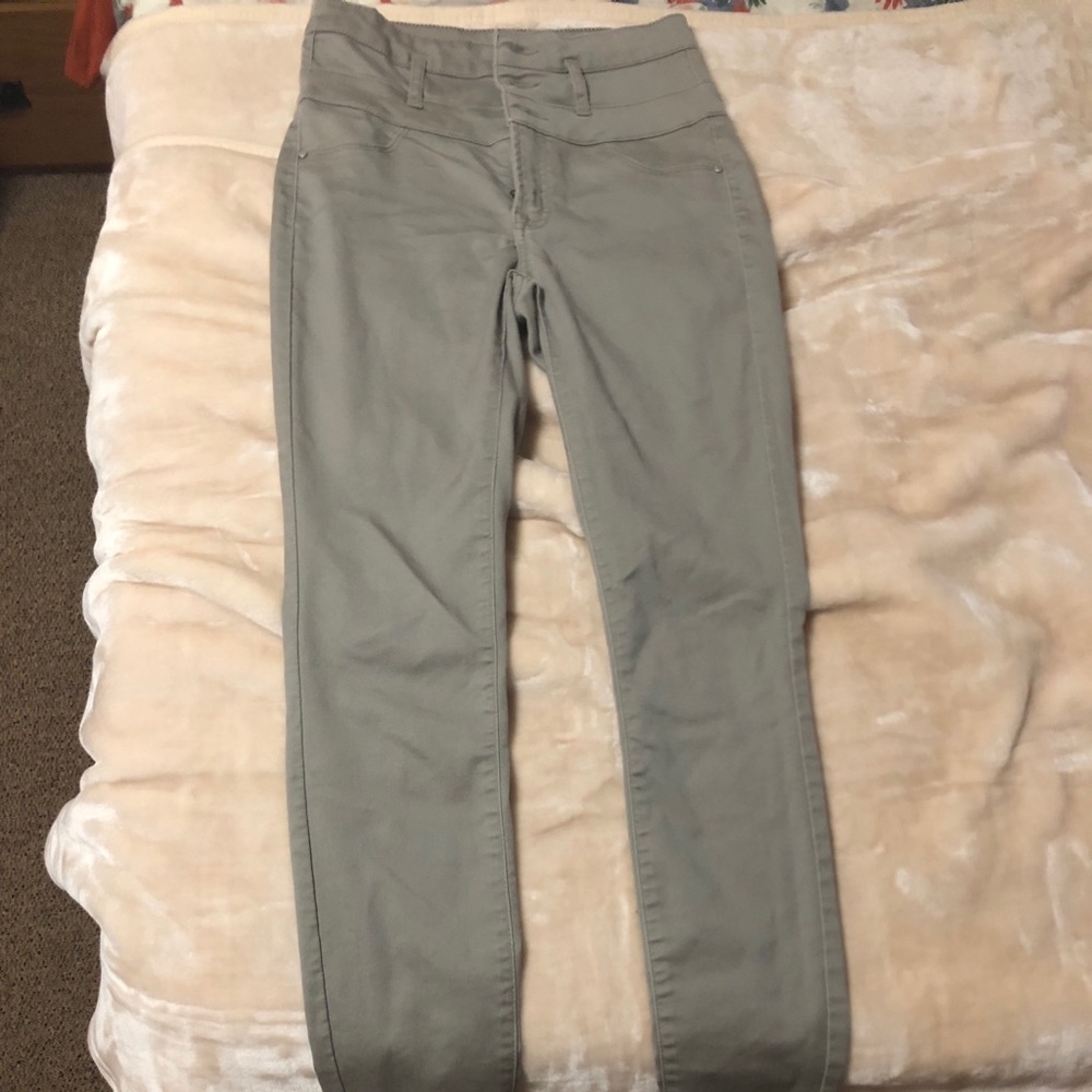 Long skinny pants (tan)